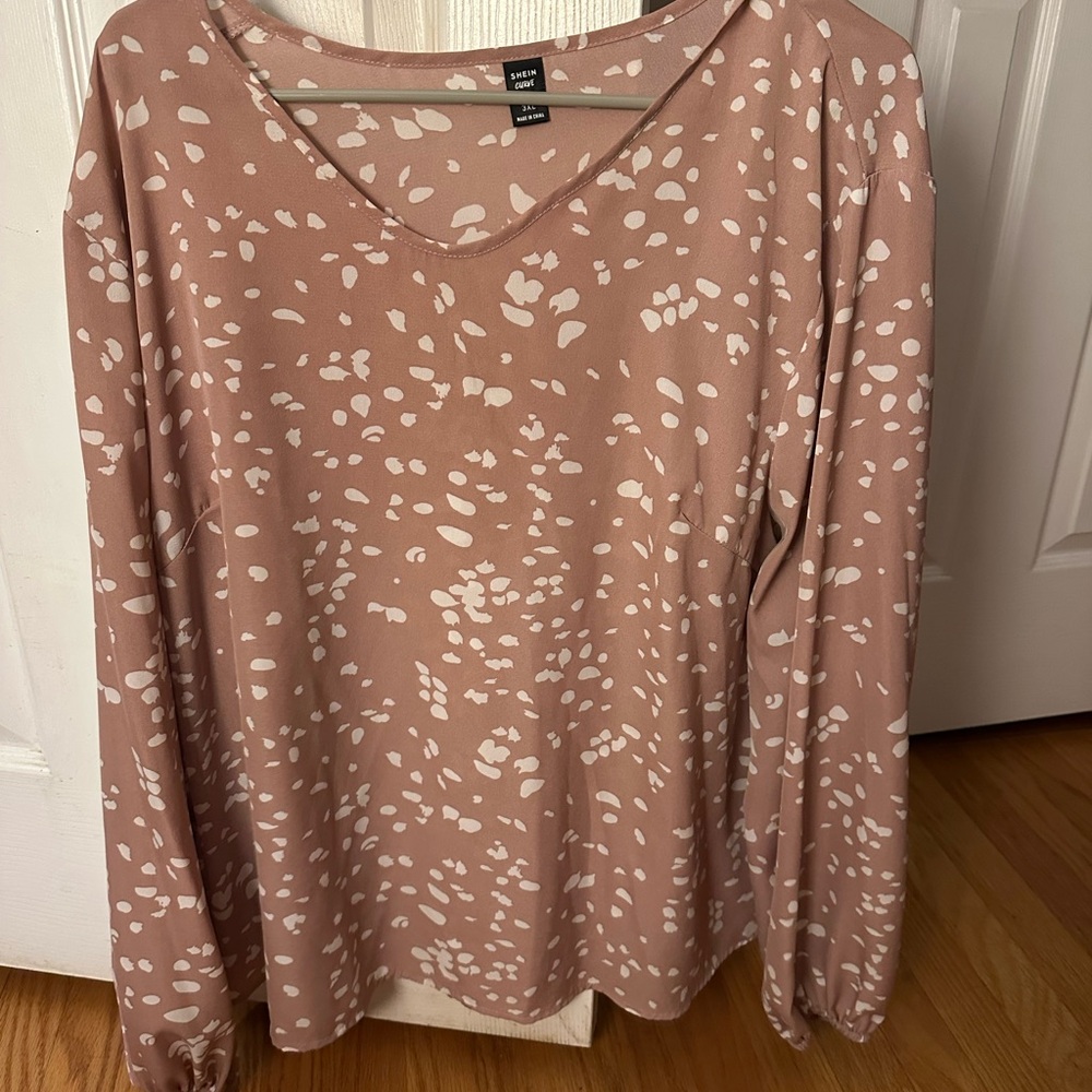 H&M Pink Patterned Women's Top